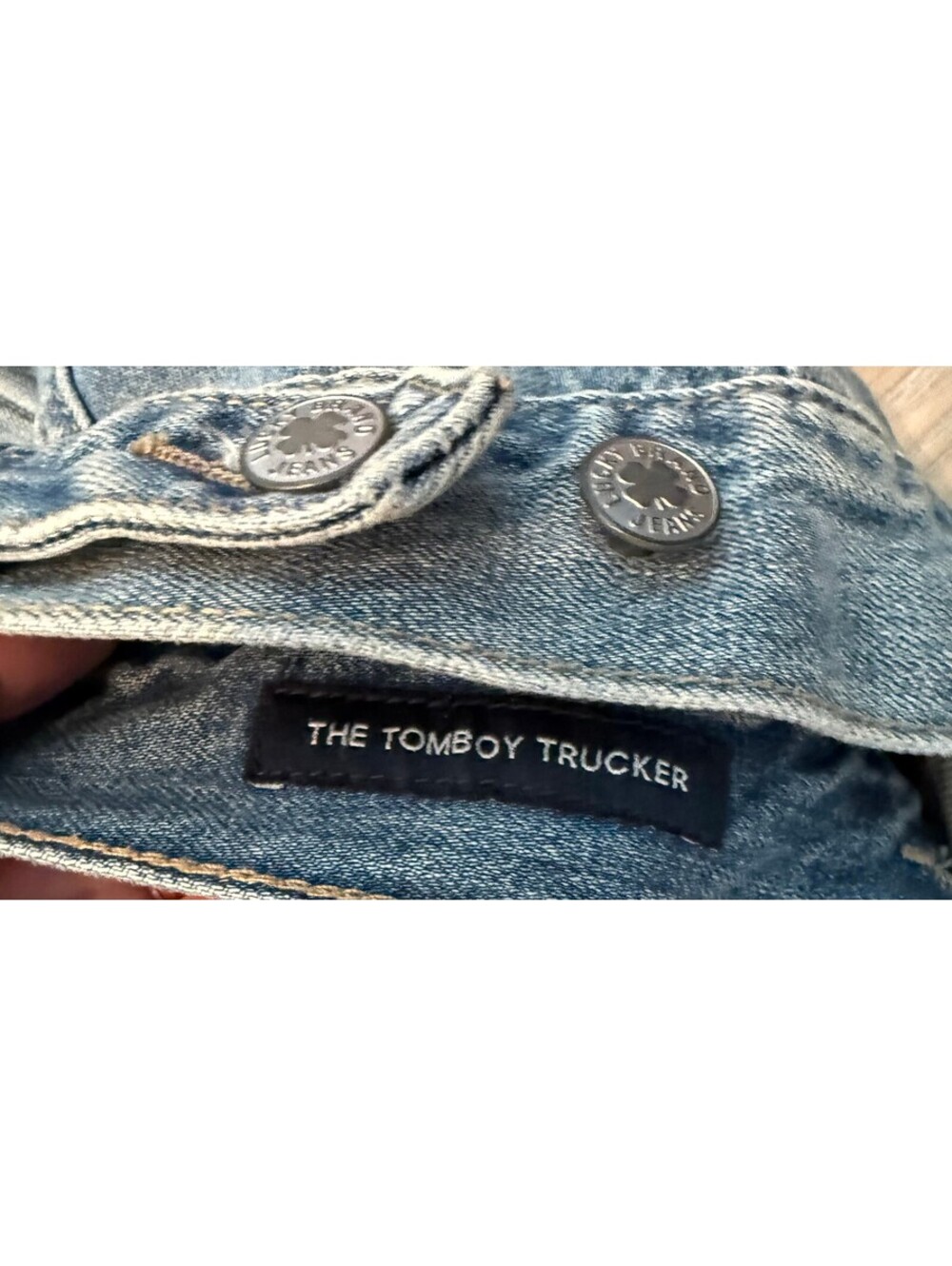 Lucky Brand The Tomboy Trucker Denim Jacket Size Small - Picture 4 of 5